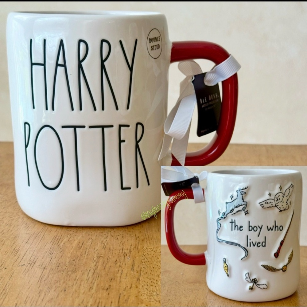 Rae Dunn + Harry Potter HARRY POTTER Double Sided Mug NEW!!